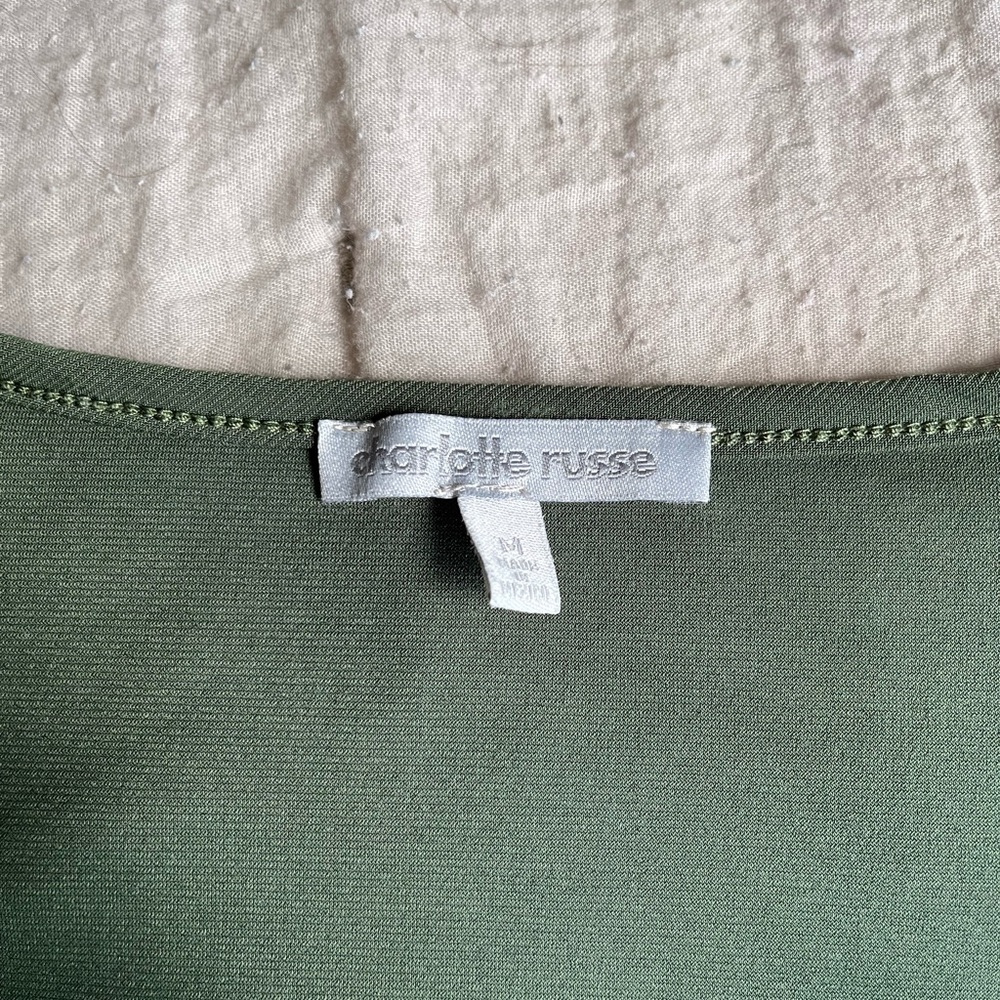 Charlotte Russe green crop top - Picture 4 of 4